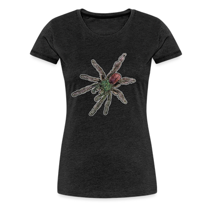 Frauen Basic T-Shirt Caribena versicolor - Anthrazit