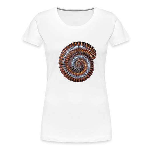 Frauen Basic T-Shirt Archispirostreptus gigas - weiß
