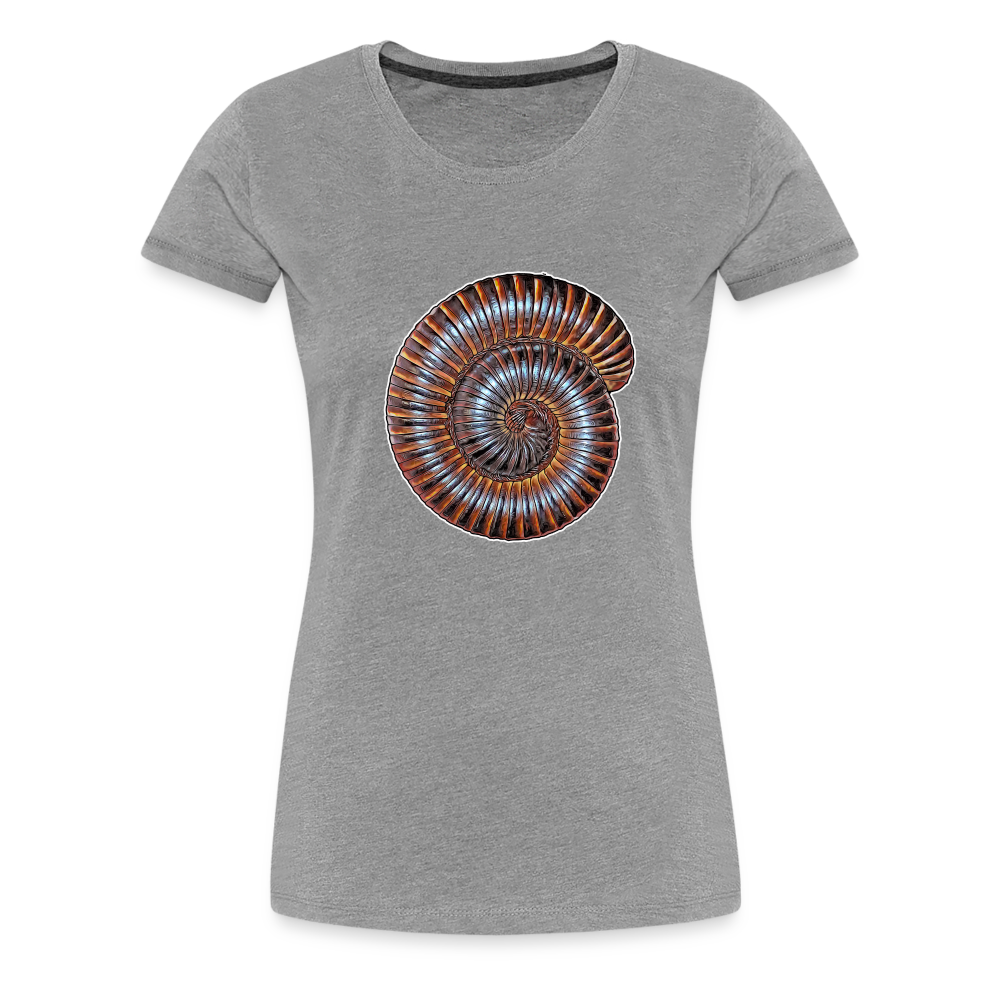 Frauen Basic T-Shirt Archispirostreptus gigas - Grau meliert