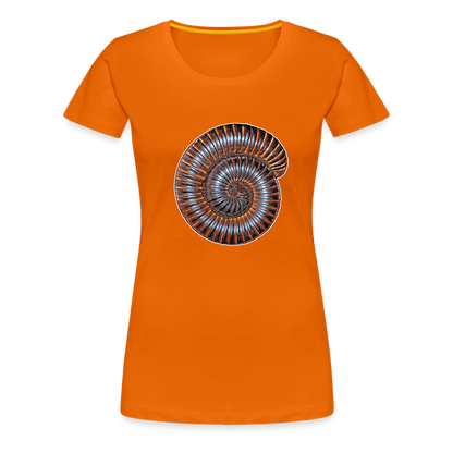 Frauen Basic T-Shirt Archispirostreptus gigas - Orange