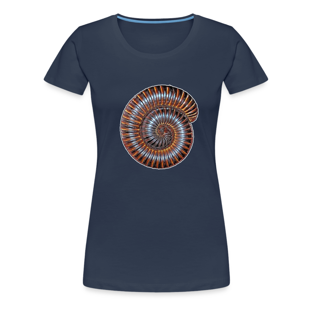 Frauen Basic T-Shirt Archispirostreptus gigas - Navy