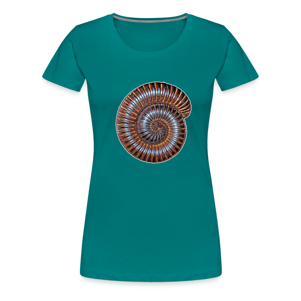 Frauen Basic T-Shirt Archispirostreptus gigas - Divablau