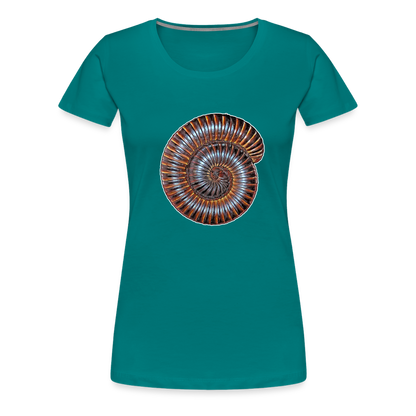 Frauen Basic T-Shirt Archispirostreptus gigas - Divablau