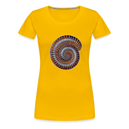 Frauen Basic T-Shirt Archispirostreptus gigas - Sonnengelb
