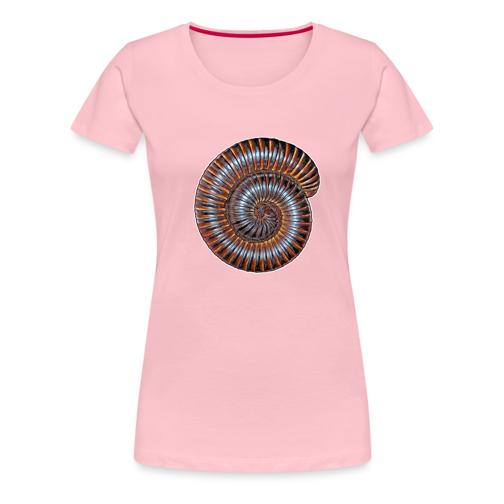 Frauen Basic T-Shirt Archispirostreptus gigas - Hellrosa