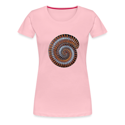 Frauen Basic T-Shirt Archispirostreptus gigas - Hellrosa