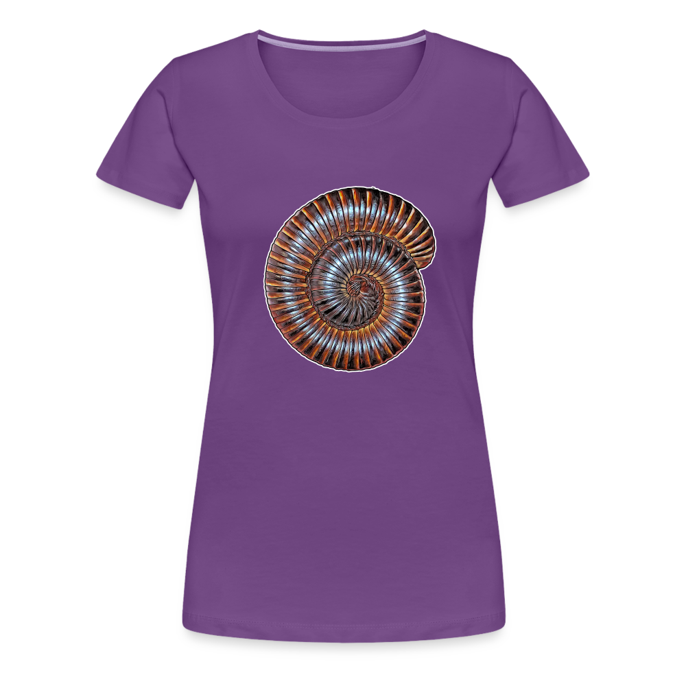 Frauen Basic T-Shirt Archispirostreptus gigas - Lila