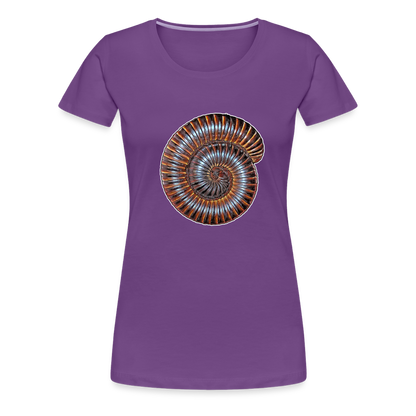 Frauen Basic T-Shirt Archispirostreptus gigas - Lila