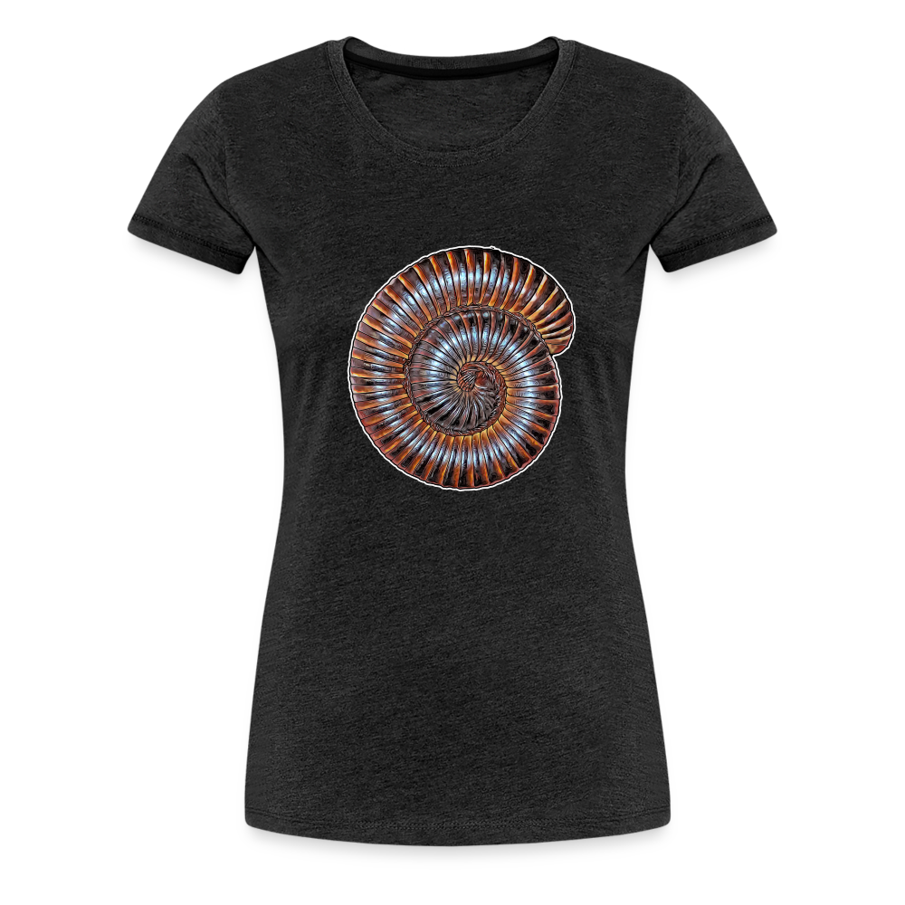 Frauen Basic T-Shirt Archispirostreptus gigas - Anthrazit