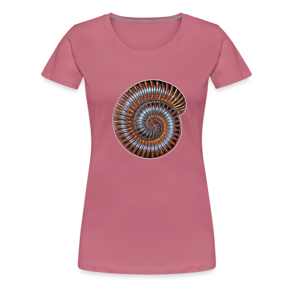 Frauen Basic T-Shirt Archispirostreptus gigas - Malve