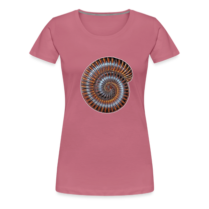 Frauen Basic T-Shirt Archispirostreptus gigas - Malve
