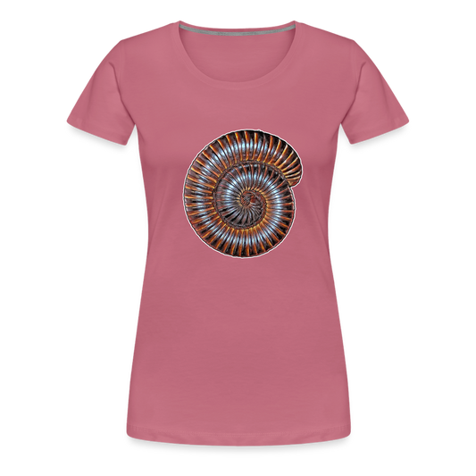 Frauen Basic T-Shirt Archispirostreptus gigas - Malve