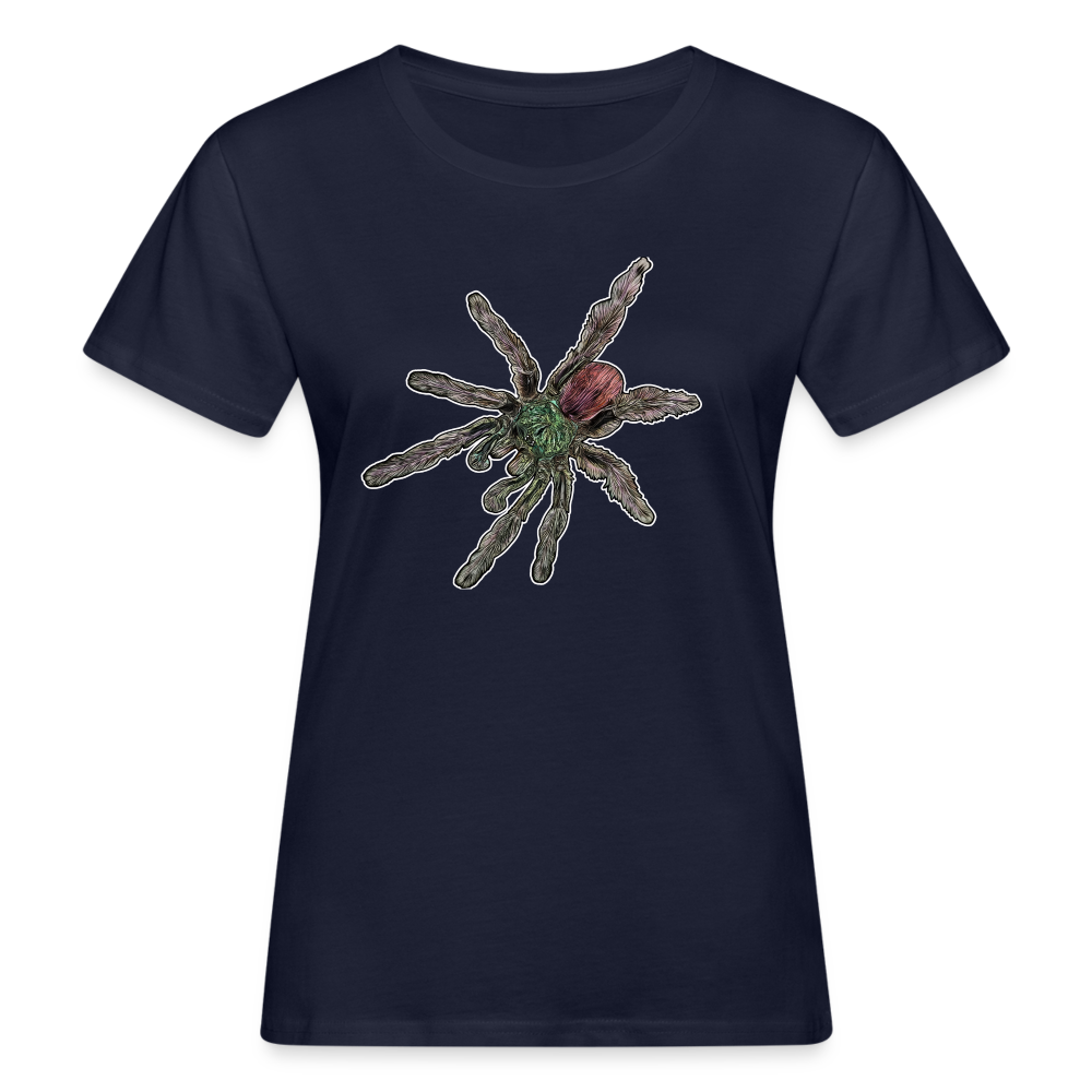 Frauen Bio-T-Shirt Caribena versicolor - Navy