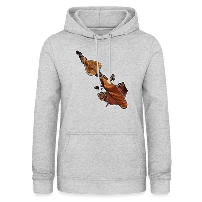Frauen Freizeit-Hoodie Phyllocrania paradoxa female - Hellgrau meliert