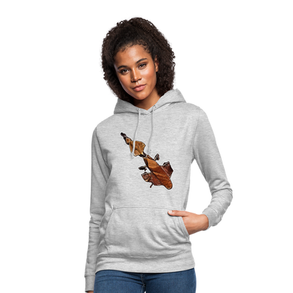 Frauen Freizeit-Hoodie Phyllocrania paradoxa female - Hellgrau meliert