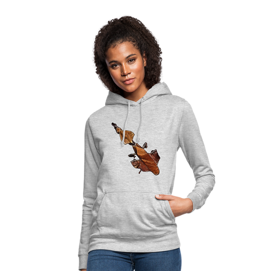 Frauen Freizeit-Hoodie Phyllocrania paradoxa female - Hellgrau meliert