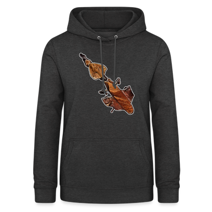 Frauen Freizeit-Hoodie Phyllocrania paradoxa female - Anthrazit