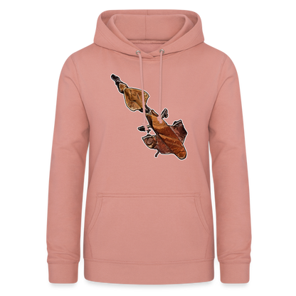 Frauen Freizeit-Hoodie Phyllocrania paradoxa female - Altrosa