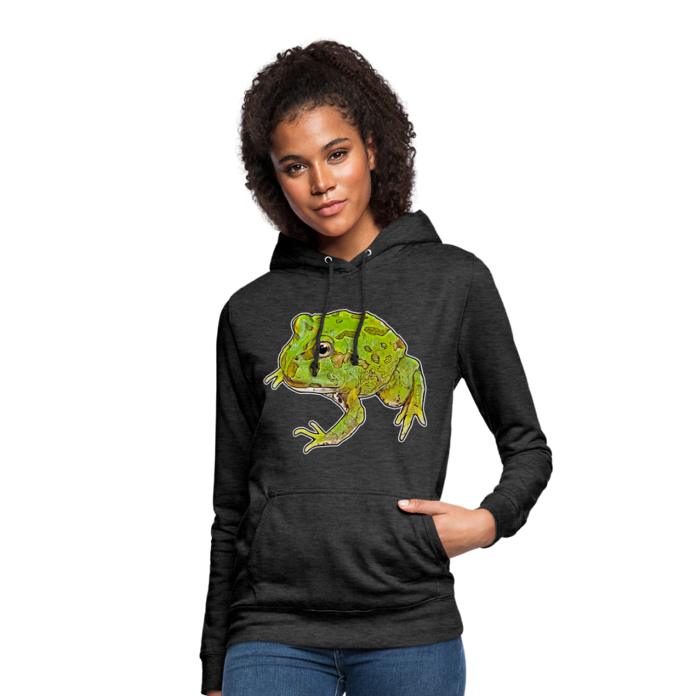 Frauen Freizeit-Hoodie Ceratophrys cranwelli Peppermint Blue - Anthrazit