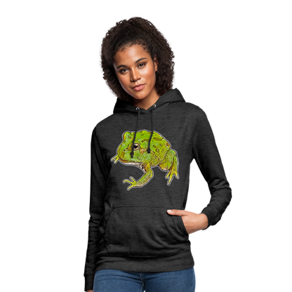 Frauen Freizeit-Hoodie Ceratophrys cranwelli Peppermint Blue - Anthrazit