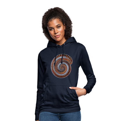 Frauen Freizeit-Hoodie Archispirostreptus gigas - Navy