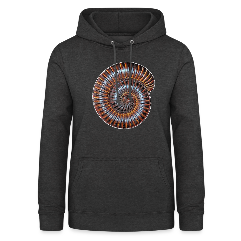 Frauen Freizeit-Hoodie Archispirostreptus gigas - Anthrazit