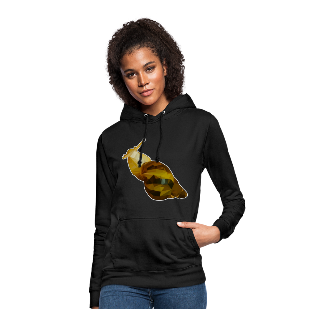 Frauen Freizeit-Hoodie Achatina reticulata Low Poly - Schwarz