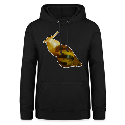 Frauen Freizeit-Hoodie Achatina reticulata Low Poly - Schwarz