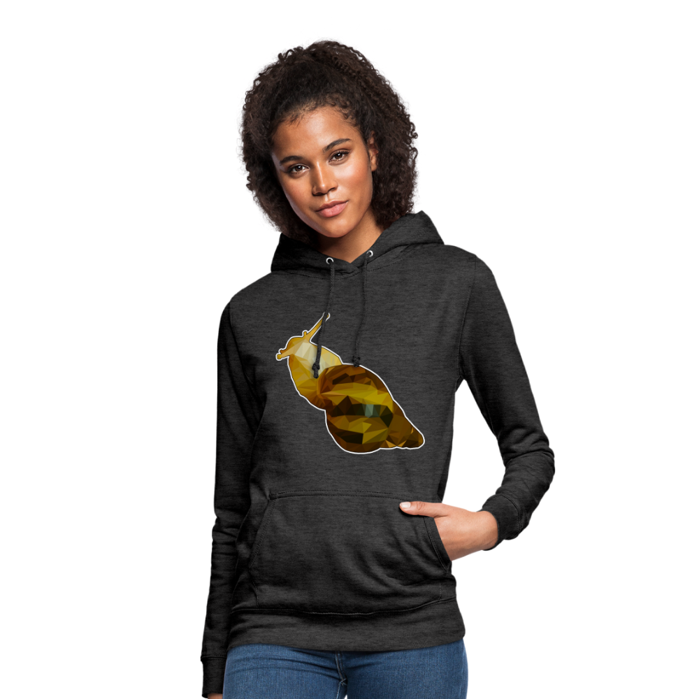 Frauen Freizeit-Hoodie Achatina reticulata Low Poly - Anthrazit