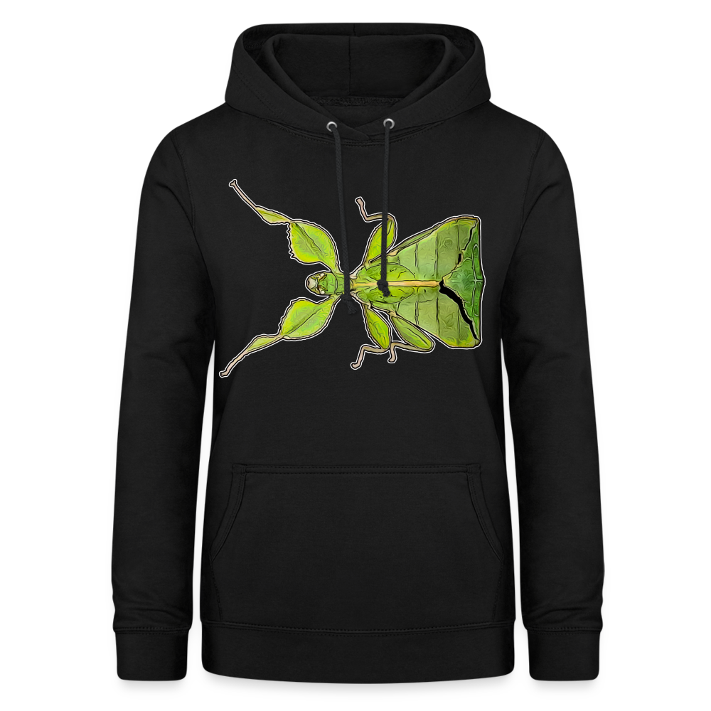 Frauen Freizeit-Hoodie Phyllium philippinicum female - Schwarz