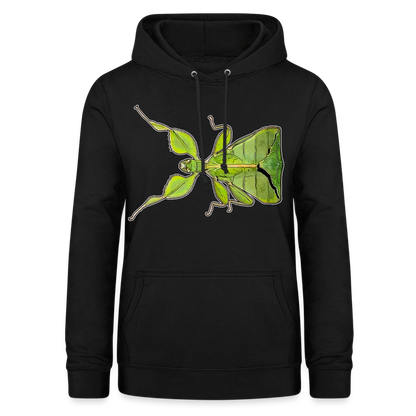 Frauen Freizeit-Hoodie Phyllium philippinicum female - Schwarz