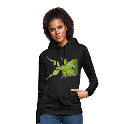 Frauen Freizeit-Hoodie Phyllium philippinicum female - Schwarz