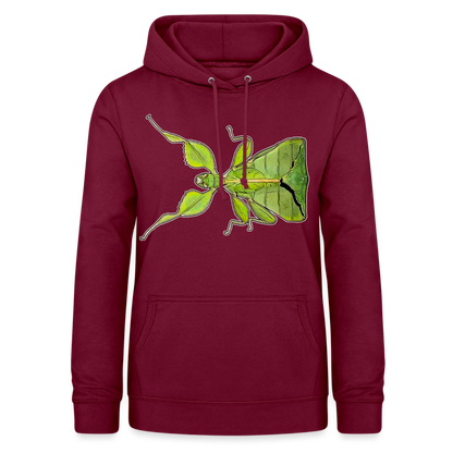 Frauen Freizeit-Hoodie Phyllium philippinicum female - Bordeaux