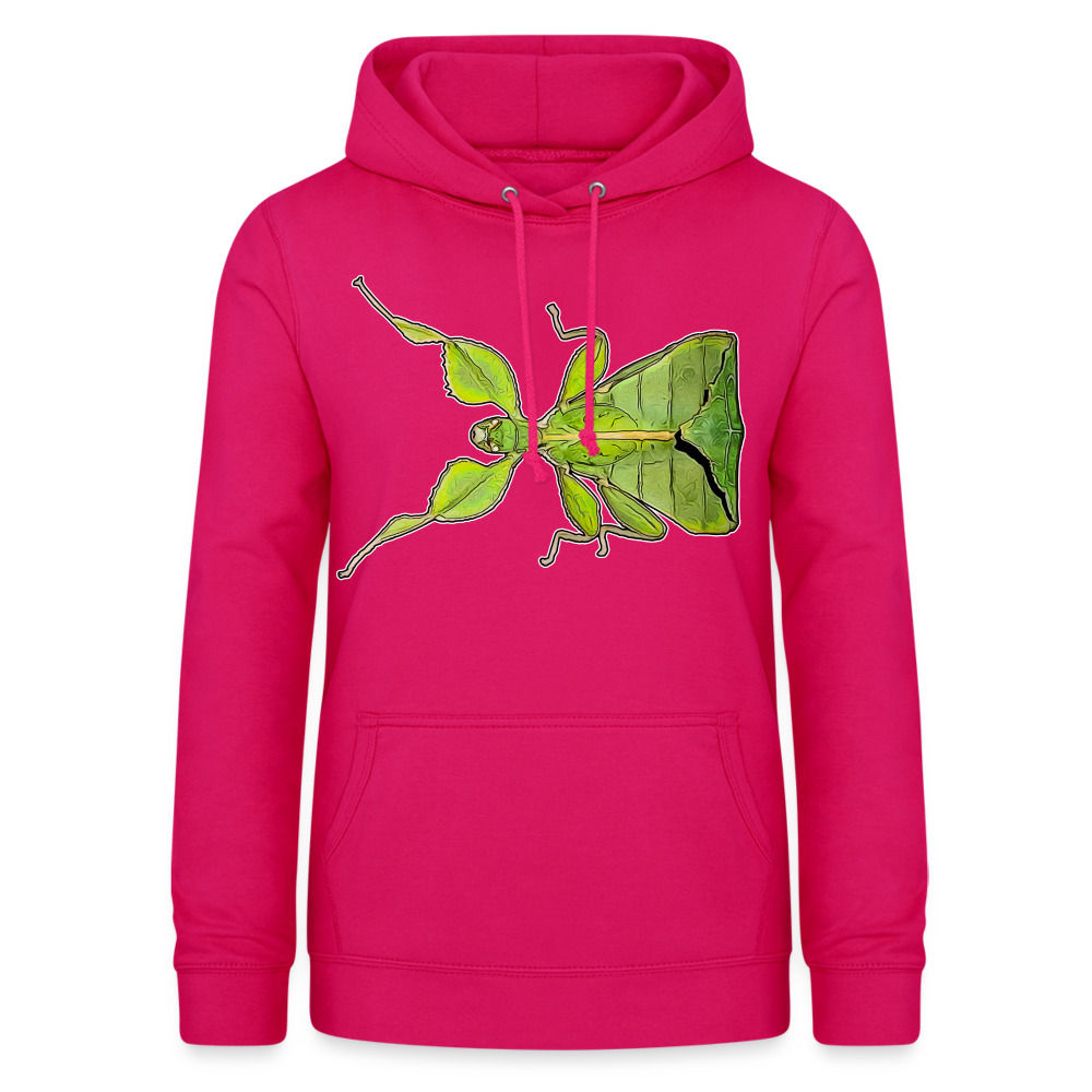 Frauen Freizeit-Hoodie Phyllium philippinicum female - dunkles Pink