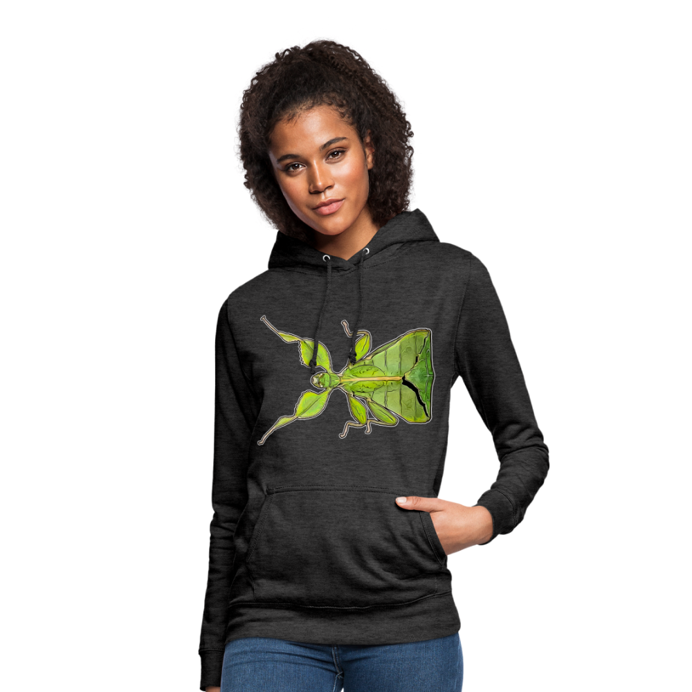 Frauen Freizeit-Hoodie Phyllium philippinicum female - Anthrazit