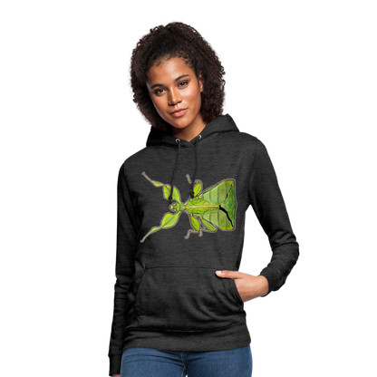 Frauen Freizeit-Hoodie Phyllium philippinicum female - Anthrazit