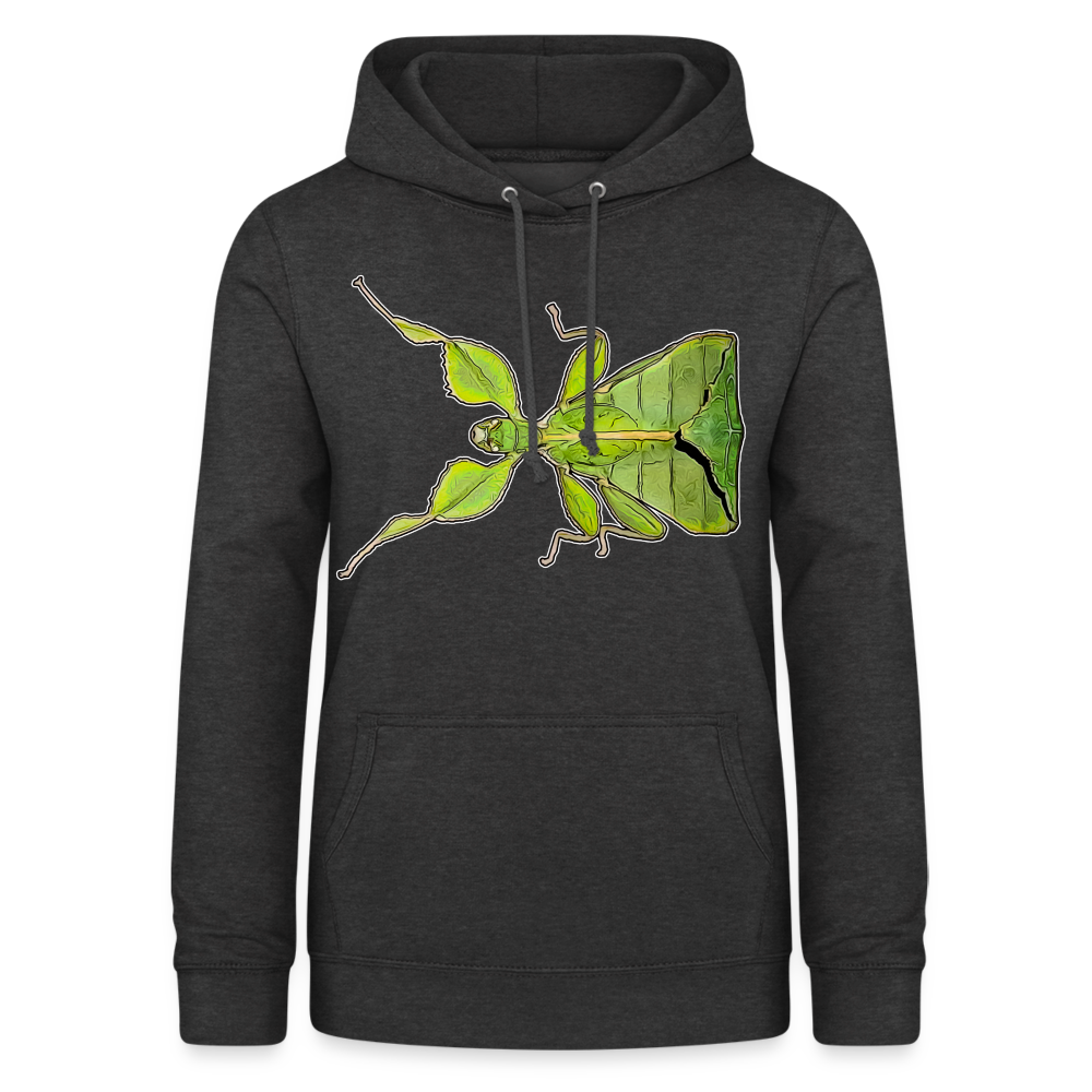 Frauen Freizeit-Hoodie Phyllium philippinicum female - Anthrazit