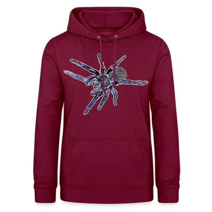 Frauen Freizeit-Hoodie Pterinopelma sazimai - Bordeaux