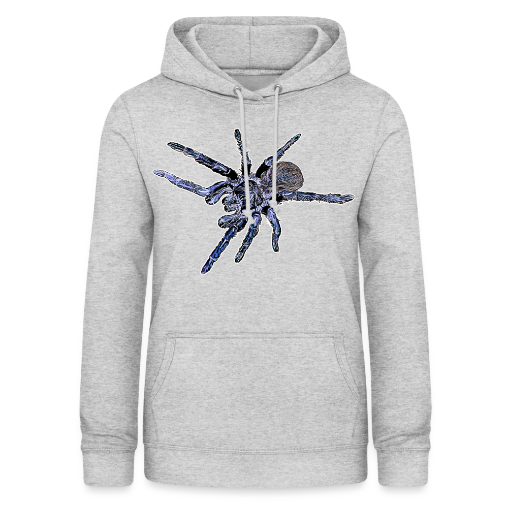 Frauen Freizeit-Hoodie Pterinopelma sazimai - Hellgrau meliert