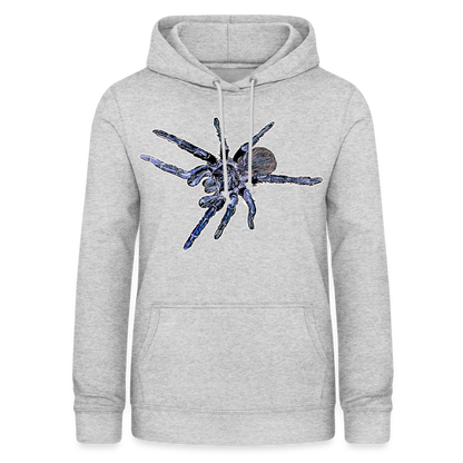 Frauen Freizeit-Hoodie Pterinopelma sazimai - Hellgrau meliert