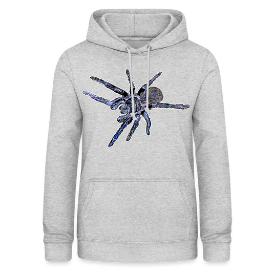 Frauen Freizeit-Hoodie Pterinopelma sazimai - Hellgrau meliert