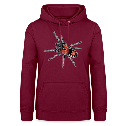 Frauen Freizeit-Hoodie Cyriocosmus elegans - Bordeaux