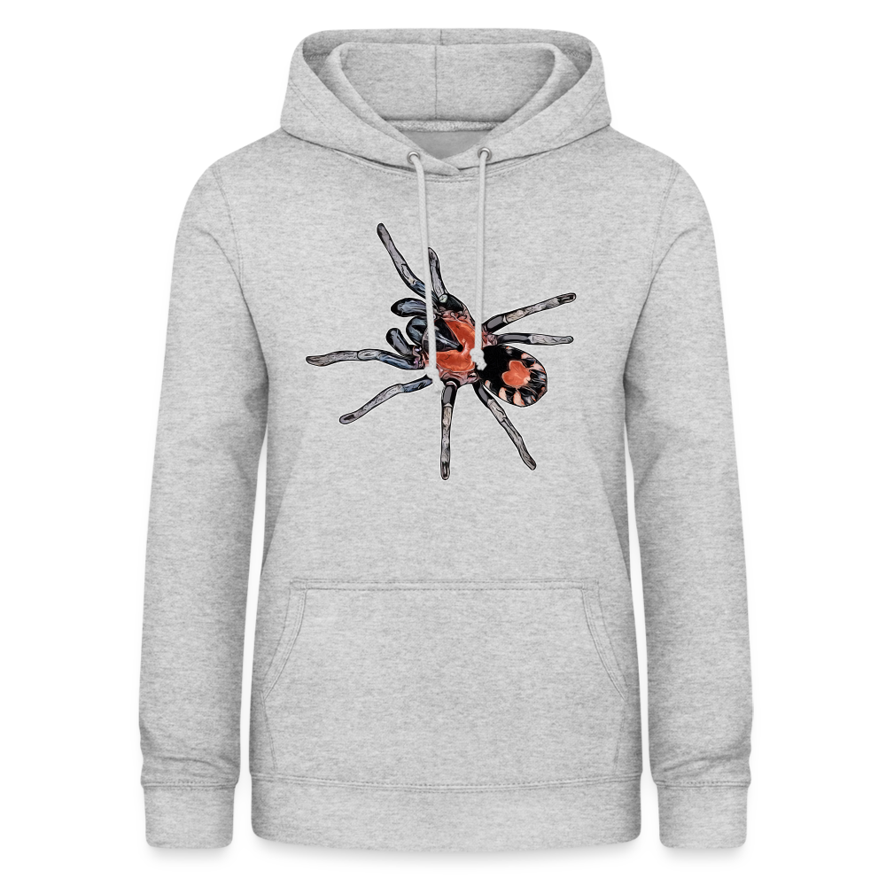 Frauen Freizeit-Hoodie Cyriocosmus elegans - Hellgrau meliert