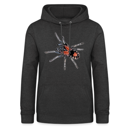 Frauen Freizeit-Hoodie Cyriocosmus elegans - Anthrazit