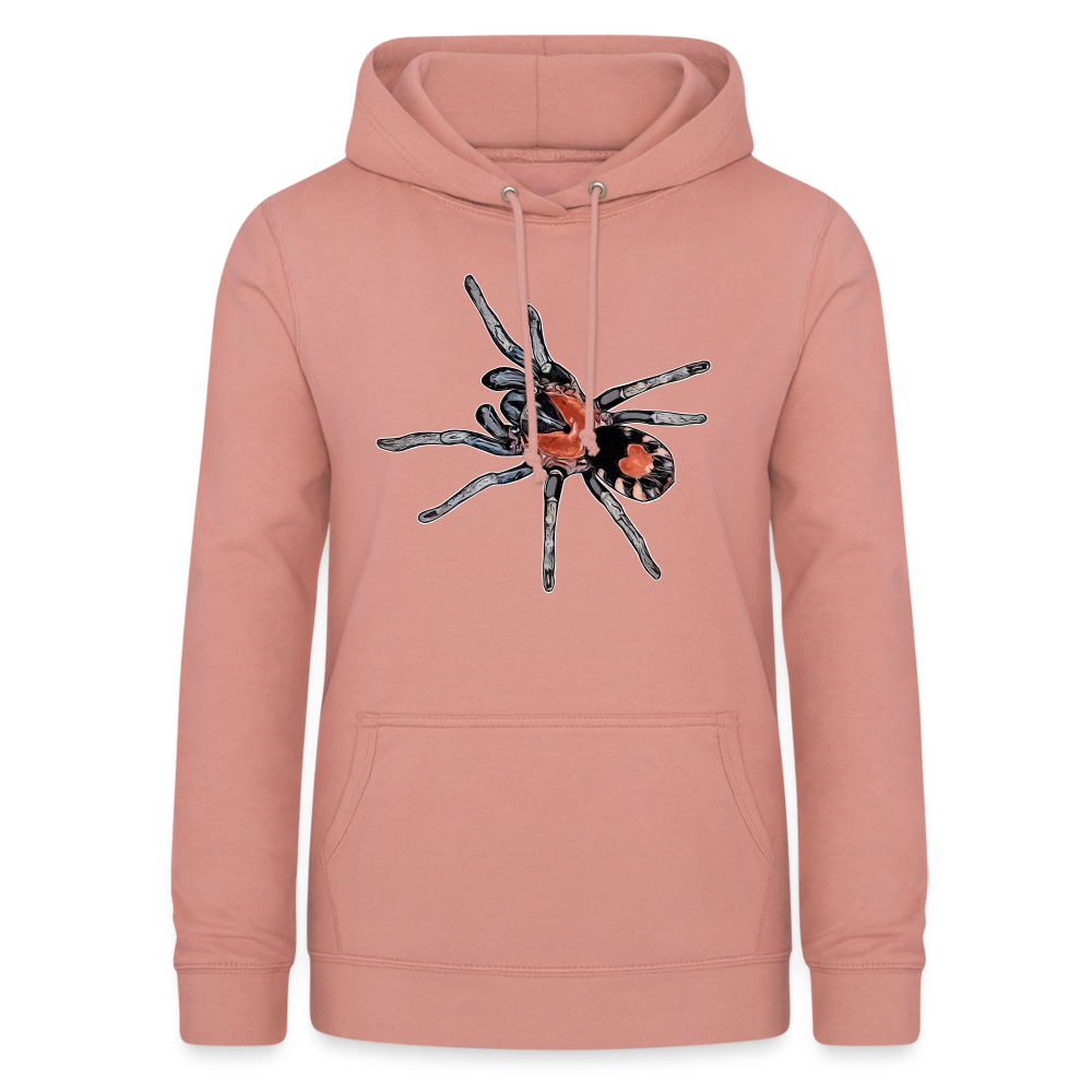 Frauen Freizeit-Hoodie Cyriocosmus elegans - Altrosa