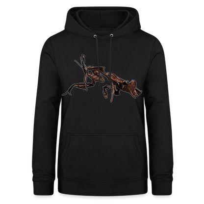 Frauen Freizeit-Hoodie Phyllocrania paradoxa female 2 - Schwarz