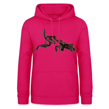 Frauen Freizeit-Hoodie Phyllocrania paradoxa female 2 - dunkles Pink