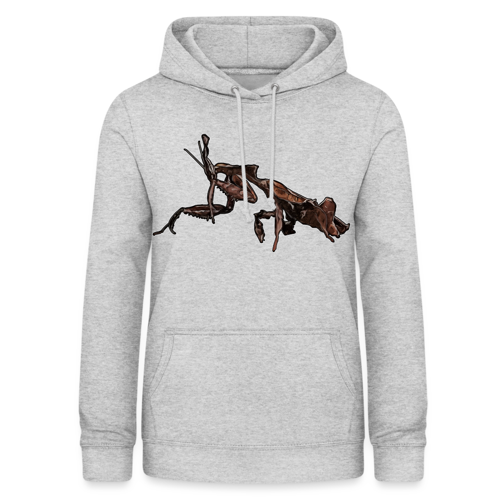 Frauen Freizeit-Hoodie Phyllocrania paradoxa female 2 - Hellgrau meliert