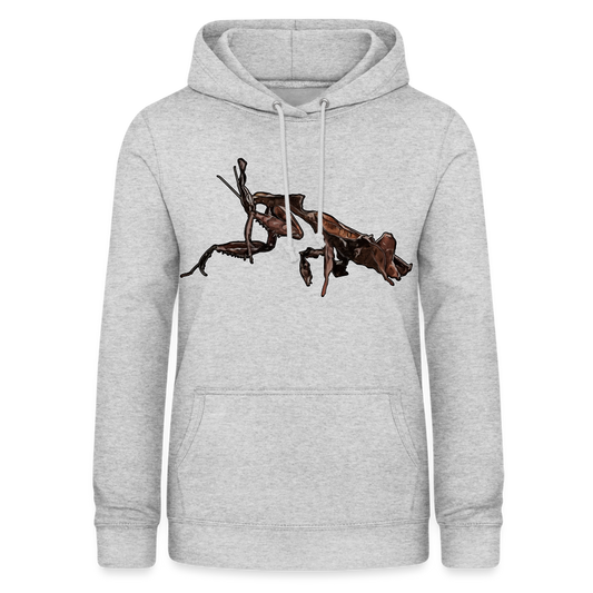 Frauen Freizeit-Hoodie Phyllocrania paradoxa female 2 - Hellgrau meliert