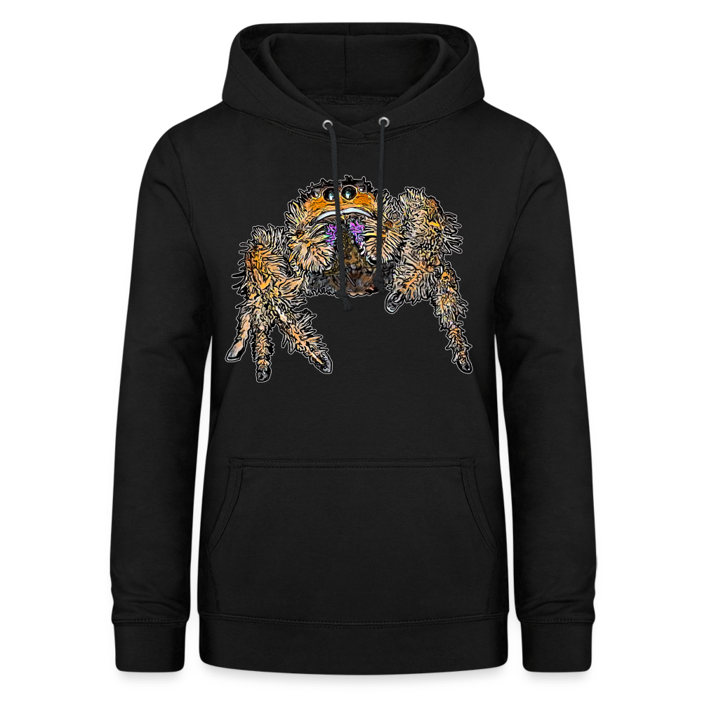 Frauen Freizeit-Hoodie Phidippus regius Everglades female - Schwarz